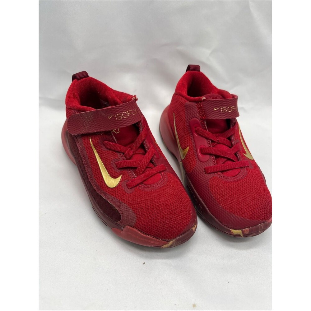 Nike IsoFly Red and Gold Toddler Kids Shoes